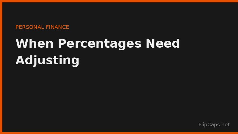 Adjusting the 50/30/20 percentages for cost of living, debt, and income