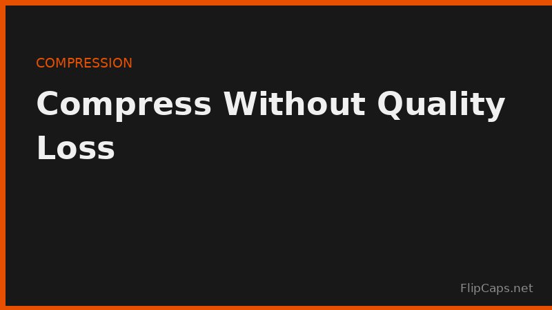 Compressing an image with a quality slider to reduce file size before publishing
