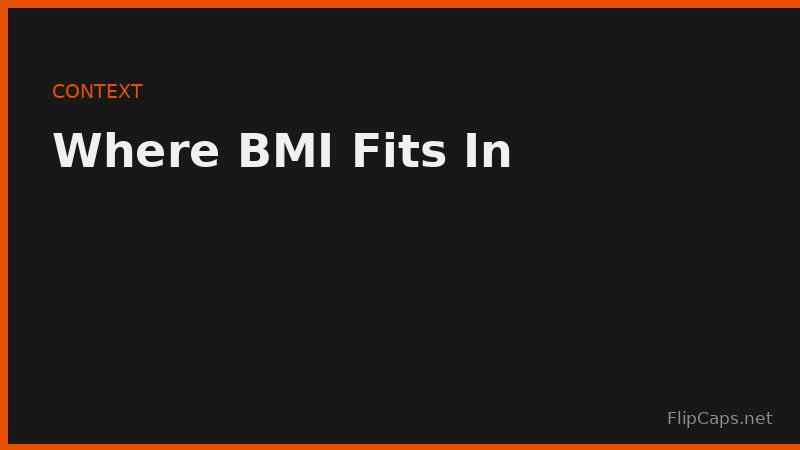Understanding where BMI fits alongside other health metrics
