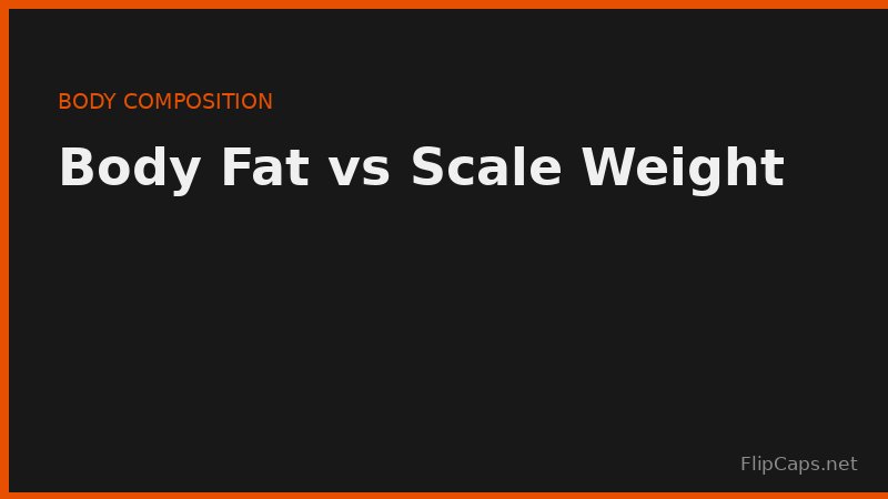 Comparing body fat percentage changes to total scale weight