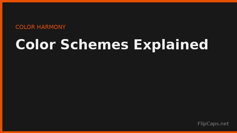 Complementary, analogous, and triadic color scheme examples