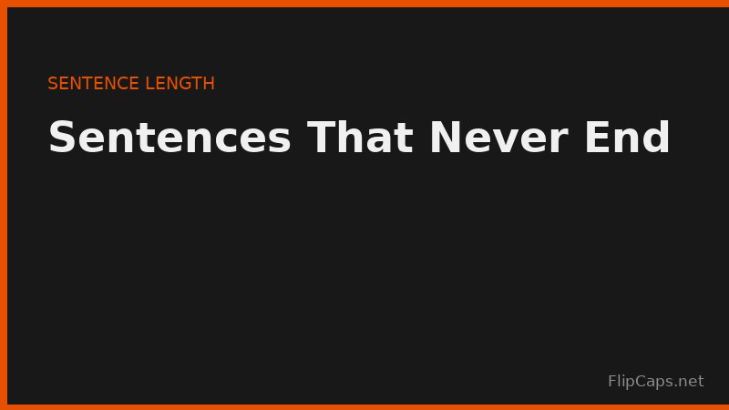 Measuring average sentence length in a draft to find run-on sentences that need to be split