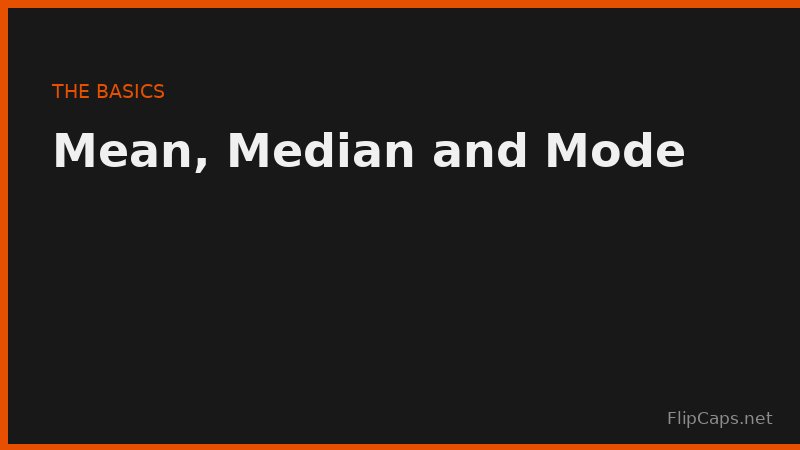 Mean, median, and mode - three types of average explained with examples