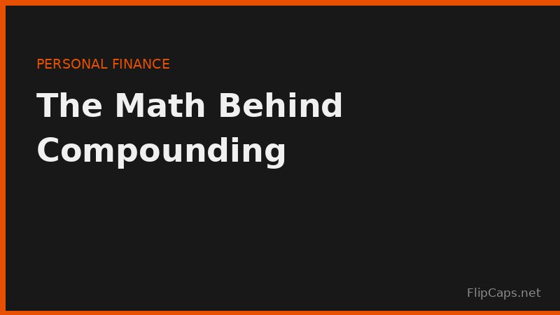 Compound interest formula and calculation breakdown - A equals P times one plus r over n to the power nt