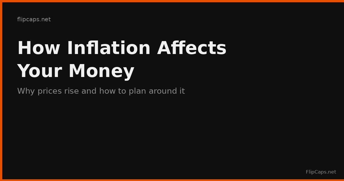 Illustration representing how inflation affects the value of money over time