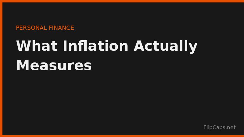 Chart-style graphic representing what the inflation rate measures