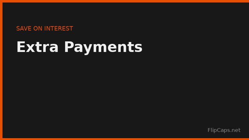 Chart showing how extra principal payments shorten a loan term and reduce total interest paid