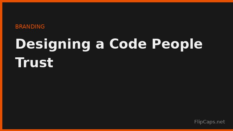 Designing a branded QR code with strong contrast and matching color palette
