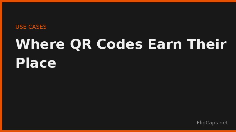 Everyday QR code use cases - menus, business cards, wifi access, and packaging