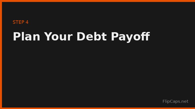 Planning a debt payoff schedule alongside a monthly household budget