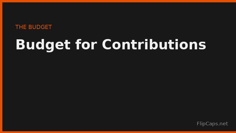 Budget planning illustration showing how to make room for consistent retirement contributions