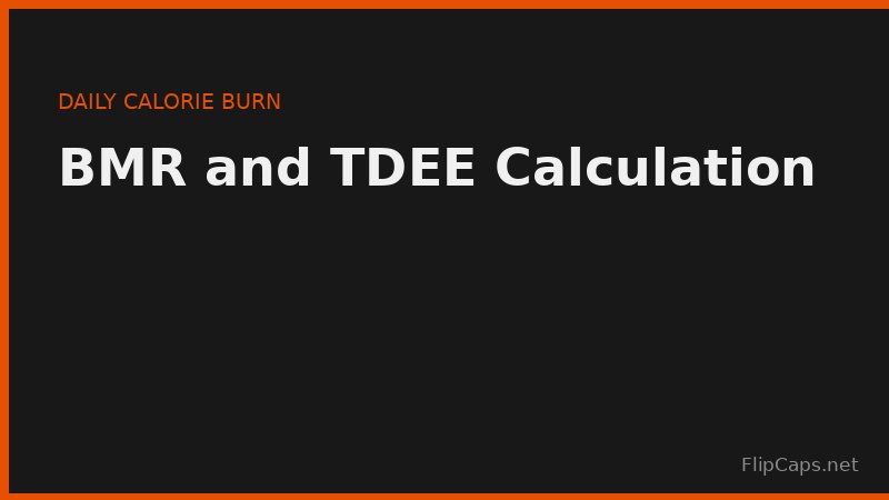 BMR and TDEE calculation chart showing how basal metabolic rate and activity multipliers combine