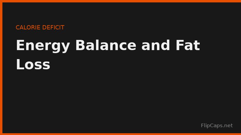 Energy balance diagram showing calorie deficit, maintenance, and surplus for weight management