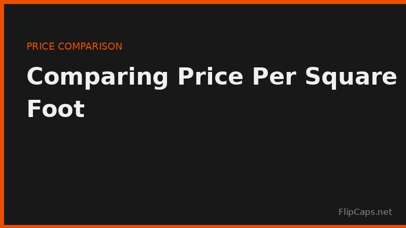 Illustration of comparing the price per square foot of flooring, paint, and wallpaper across brands