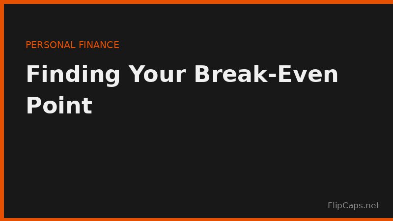 Calculating your personal food budget break-even between eating out and cooking at home