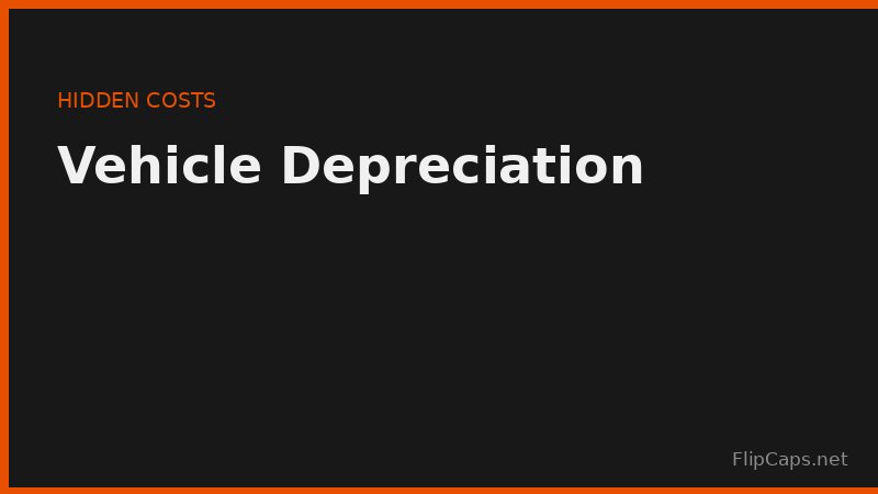 Vehicle depreciation curve showing value loss in the first year and over five years