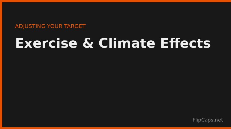 How exercise, climate, and altitude change your daily hydration needs