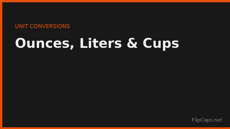 Converting daily water intake targets between ounces, liters, milliliters, and cups
