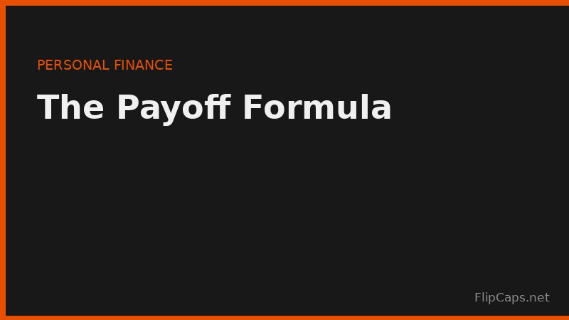 Debt payoff formula - calculating months until balance reaches zero