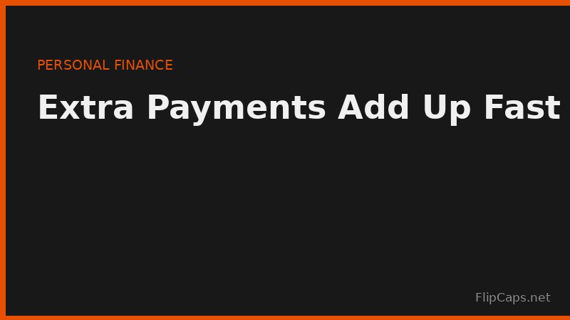 How extra debt payments shorten payoff timeline dramatically