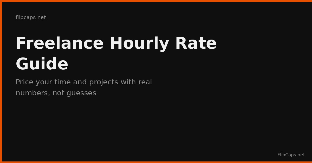 How to calculate a freelance hourly rate that covers income goals, taxes, and overhead