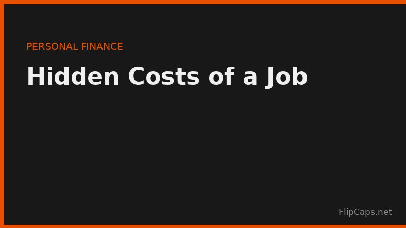 Hidden costs of working that lower your real hourly rate, including commuting and fuel