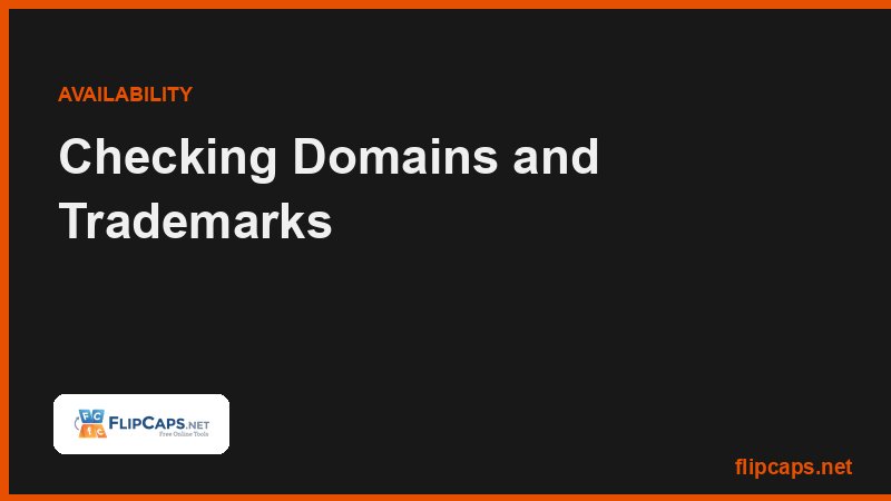 How to check business name availability across company registers, trademark databases, domains, and social handles