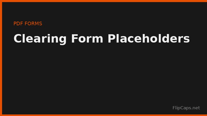 Removing underscore placeholders left over from form fields and templates