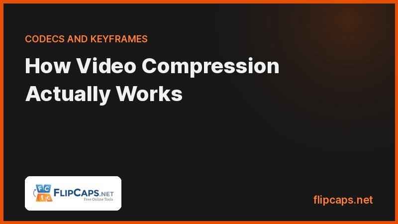 How video compression works using keyframes, predicted frames, and inter frame codec techniques