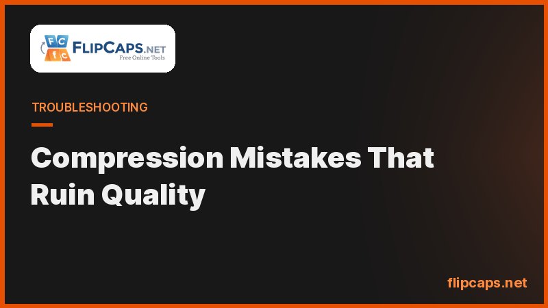 Common video compression mistakes to avoid including double compression and upscaling