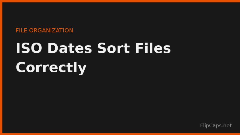 ISO 8601 YYYY-MM-DD date format sorting files into chronological order