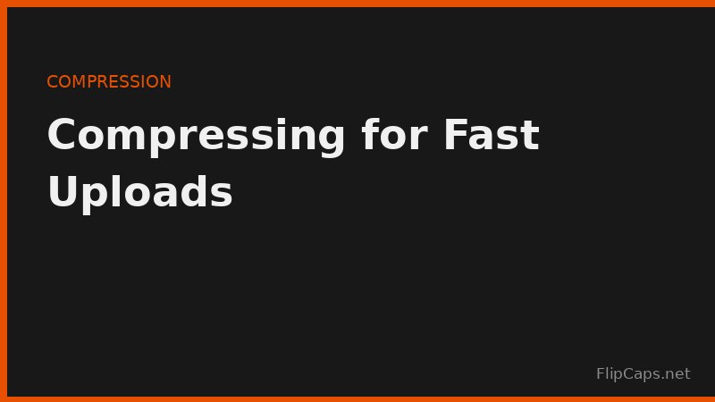 Compressing a profile photo to reduce file size before uploading