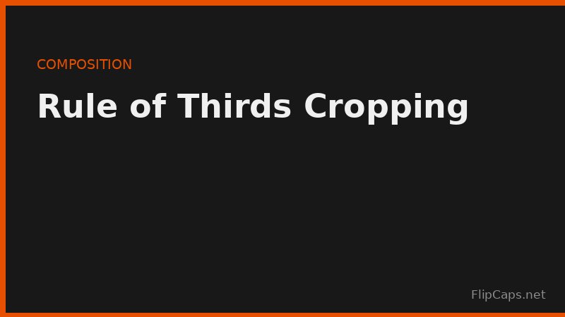 Rule of thirds grid showing where to position a subject when cropping a photo