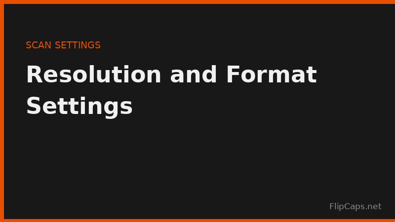 Recommended DPI resolution and file format settings for scanning old photos