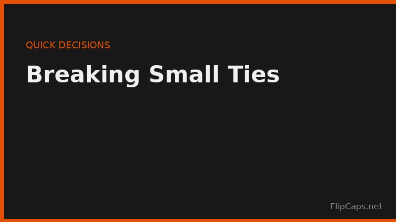 A coin and a magic 8 ball representing quick tiebreaker decision tools