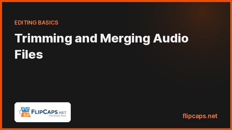 Trimming and merging audio files online to remove dead air and join multiple recordings