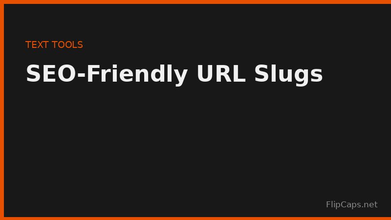 Converting a blog post title into a clean, lowercase, hyphen-separated URL slug