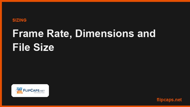 How GIF frame rate and dimensions affect the final animated GIF file size