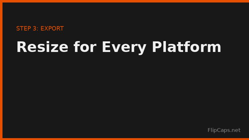 Resizing a finished meme to fit square, vertical, and widescreen platform formats