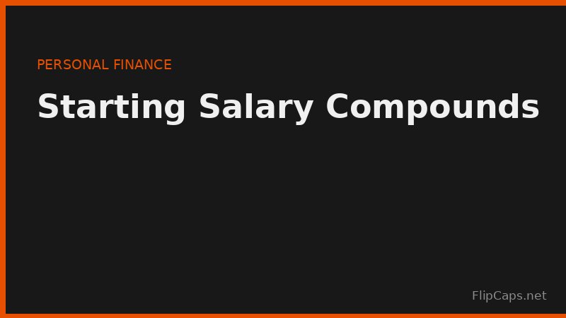 Starting salary compounding effect - how a small difference grows into a large career earnings gap