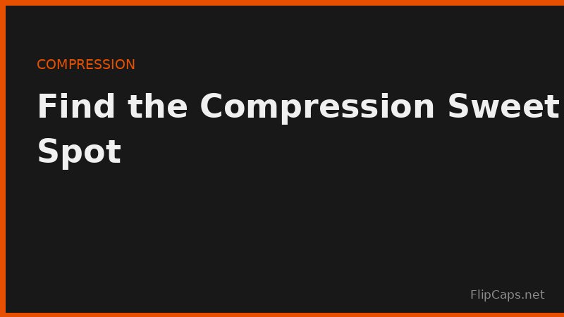 Adjusting image compression quality settings to balance file size and quality