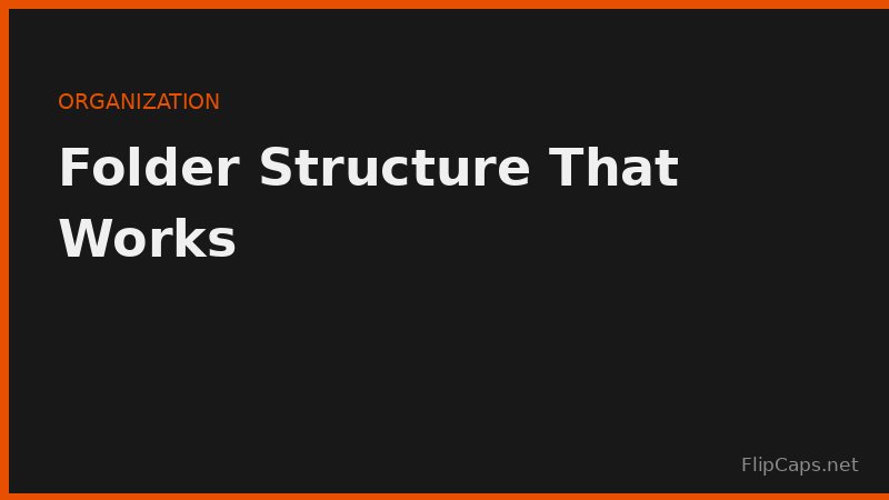 A folder structure system for organizing paperless home office documents