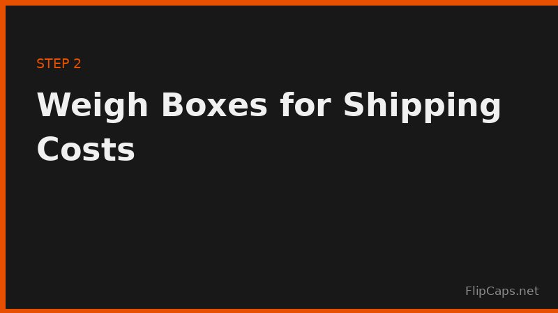 Weighing moving boxes on a scale to estimate shipping costs accurately