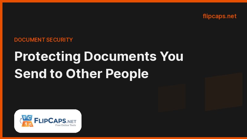 Protecting PDF documents with a password before sending sensitive files to other people