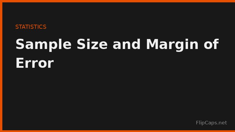 Visual showing how sample size relates to margin of error in surveys and polls