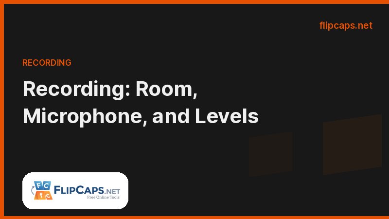 Podcast recording setup showing room treatment, microphone placement, and correct input levels