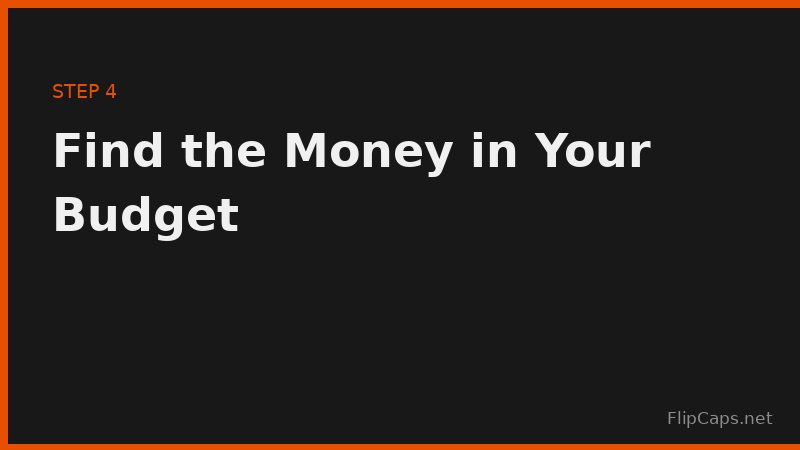 Analyzing a budget by category to find money for savings goals
