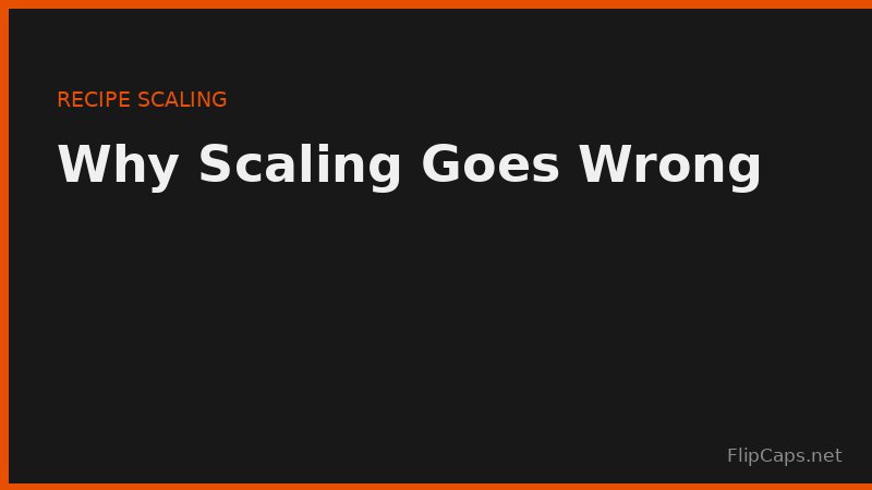 Recipe scaling pitfalls - why baking chemistry and leavening do not scale linearly