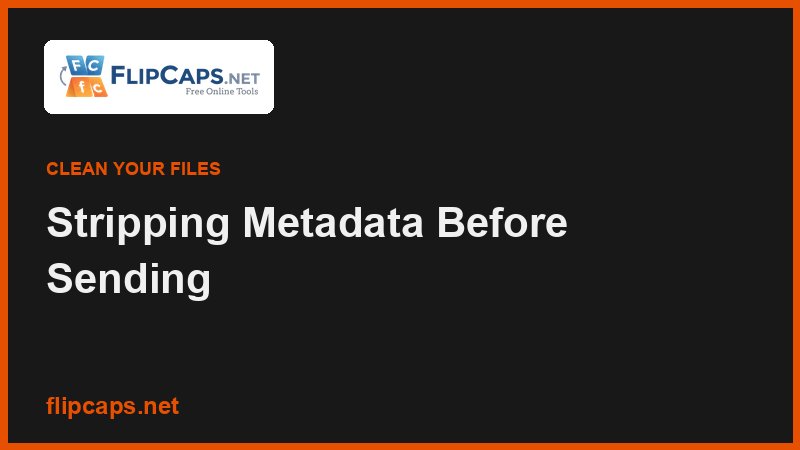 Removing EXIF metadata and GPS location data from photos before sharing them online