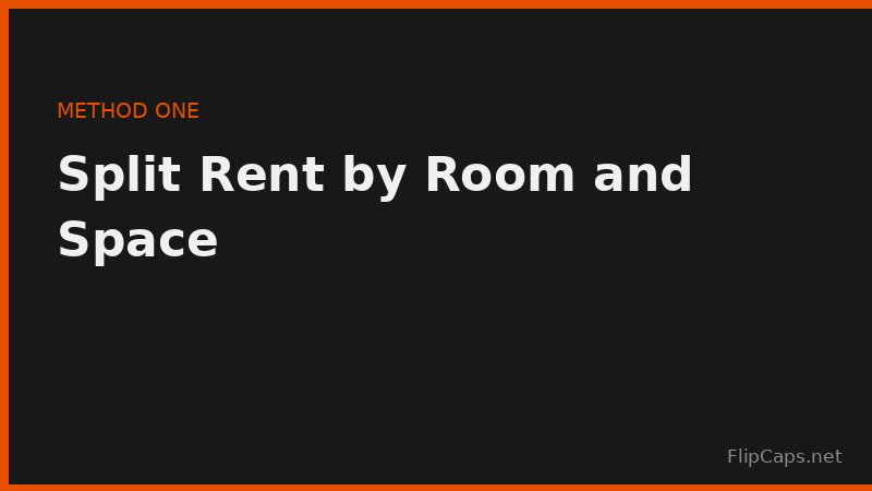 Floor plan showing bedrooms of different sizes used to split rent by square footage ratio